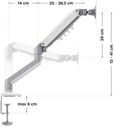 MarkAdler Uchwyt na dwa monitory Flow 4.0 (MA-FLOW 4.0)