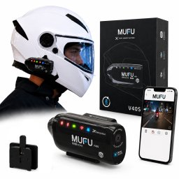 Wideorejestrator MUFU Motocyklowy V40S (2k) przód + tył (8h) + akcesoria (4711148726139)