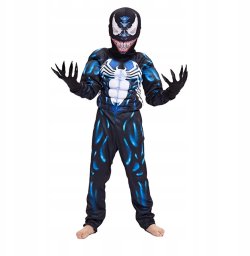 PRC Strój Venom Marvel kostium maska rękawice 9-10L