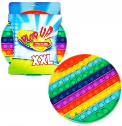 Shan Zabawka sensoryczna antystres Popit tęczowy 20cm Pop It XXL