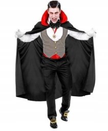 Guirca Strój wampir Z peleryną wampira halloween M/L