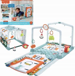 Fisher Price Fisher-Price Zestaw Mata edukacyjna 3w1 Tunel Gimnastyczny Crawl & Play