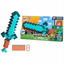 1PUNKT NERF Miecz Minecraft Diamont Sword + strzałki G1437 diamentowe ostrze