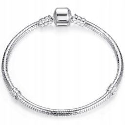 Ivybands Bransoletka modułowa do charms beads srebro pr 925 5mm srebrna