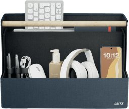 Leitz Fabric Portable Desk Organiser with Handle, Fabric, Dark Grey, 8 kg, 380 mm, 190 mm, 260 mm (61970089)