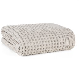 Eurofirany Ręcznik bawełniany MELO 70x140 srebrny gofrowany 400 g/m2