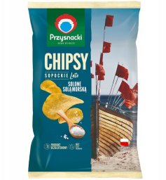Przysnacki Chipsy solone solą morską 130 g