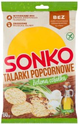 Eurowafle Sonko Talarki popcornowe zielona cebulka 60 g