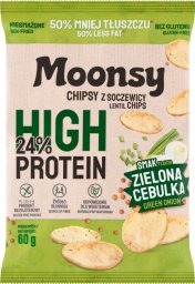 Eurowafle Moonsy Chipsy z soczewicy smak zielona cebulka 60 g