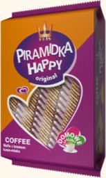 FLIS Wafle Piramidka Happy Original kawowo- mleczne 600 g