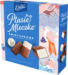 Wedel E. Ptasie mleczko śmietankowe w czekoladzie mlecznej 340 g