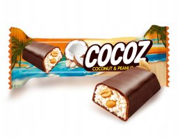 Dobra Kaloria Aim Foods Baton kokosowy COCOZ&PEANUT z orzeszkami 35g
