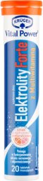 Polski Lek Krger Vital Power Tabletki musujące elektrolity forte z multiwitaminą 86 g (20 sztuk)