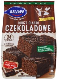 Gellwe Ciasto czekoladowe mieszanka do wypieku 670 g