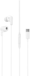Słuchawki XO Przewodowe USB-C dokanałowe białe (EP84)
