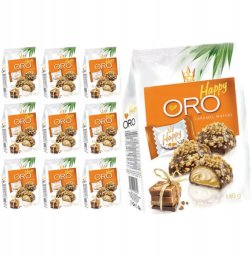 FLIS Praliny waflowe Happy Oro smak karmelowy 140g x 2 sztuk