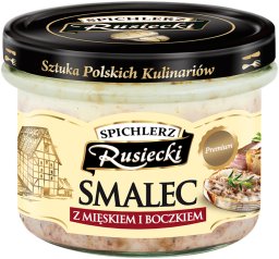 Pamapol Spiechlerz Rusiecki Smalec z mięskiem i boczkiem 160 g x 4 sztuk