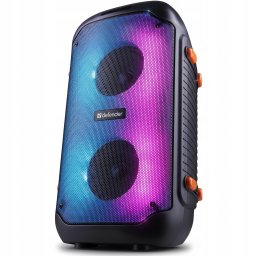 Głośnik Defender BOOMER 25 Bluetooth 25W MP3/FM/SD/USB/AUX/TWS/LCD/RGB/MIC equalizer pilot mikrofon Karaoke czarny (65425)