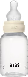 Nuby BIBS 50161216 butelka 150 ML silikon wolny przepływ kość słoniowa (BIB000009)
