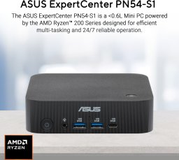 Komputer Asus EC PN54-S1 RYZEN 5 220, 32GB DDR5, 1TB SSD, WIFI7, bez systemu