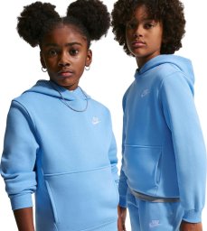 Nike Bluza dla dzieci Sportswear Club Fleece jasnoniebieska FD3000 497 XL