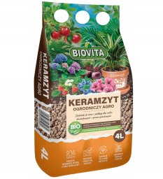 Biovita Keramzyt ogrodniczy 4-8 mm doniczkowy wydajny czysty 4L
