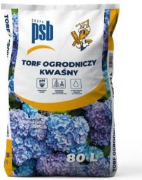 Wokas PSB Torf kwaśny ogrodniczy podłoże pod rośliny kwasolubne 80L