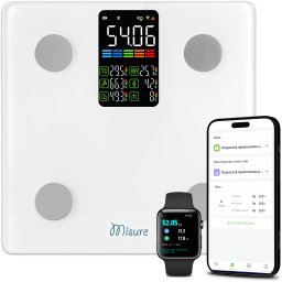 Waga łazienkowa Misure Elektroniczna MI Fit Plus biała