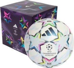 Adidas Piłka nożna UCL League 26/27 League Stage Box biało-niebiesko-różowo-zielona KE9771 4