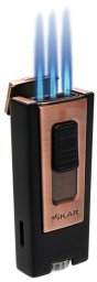 Xikar Zapalniczka Trezo Inline Triple Black & Vintage Bronze