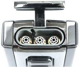 Xikar Zapalniczka TREZO Inline Triple Chrome & Silver