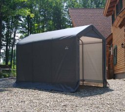 ShelterLogic Foliowy namiot garażowy szopa na narzędzia szary 300x180x200 cm (SL70396)