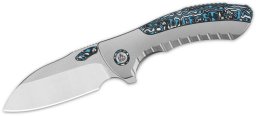 QSP Knife QSP CAPYBARA Titanium Satin QS152-A1 Blue Camo CF