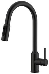 Bateria kuchenna Aquila Z wyciąganą wylewką do filtra Hydria II Plus Filtr Clear Water Black (Hydria II Plus Filtr Pull-Down Black)