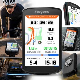 Magene Licznik rowerowy komputer do roweru z GPS i Bluetooth ANT+ MAGENE C706