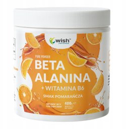 AronPharma WISH_Beta Alanina pomarańcza w proszku suplement diety 400g (5903351713672)