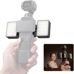 Lampa błyskowa Ulanzi LED Podwójna Magnetyczna Światło do DJI Osmo Pocket 3 / 4 / / LM06 (SB12002)