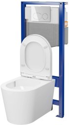 Zestaw podtynkowy Cersanit WC set MESTA D205 frame + plate chrome