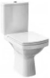 Zestaw kompaktowy WC Euroliux GAMA.330-211164 / GAMA ROQUE-2 RIMLESS / Kompakt Warszawski WC z deską duroplast wolnoopadającą twardą / Zawory KK-POL