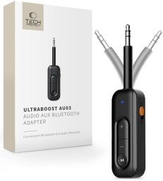Tech-Protect Ultraboost AU03 audio adapter AUX Bluetooth 6.0 black (5906302325412)
