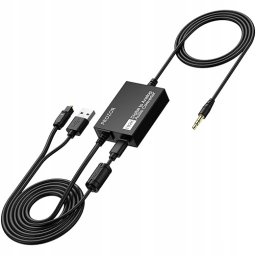 Avantree Konwerter optyczny na 3,5 mm 192 kHz DAC, cyfrowo-analogowy audio PROZOR