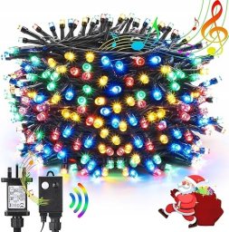 Lampki choinkowe ExtraLink Zewnętrzne z muzyką świąteczną 25m 200 diod wielokolorowe