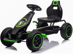 ENERO TOYS Gokart auto na pedały Enero 18 czarno zielony