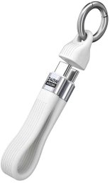 Kabel USB Mobile Origin 240W 40Gbps 8K USB-C Keychain Cable CB17 White (MO-UK-CB17-WHT)