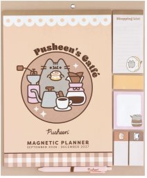 Pusheen - Magnetyczny Kalendarz / Planner miesięczny 2026/2027 (30 x 34 cm) (CPFI2601)
