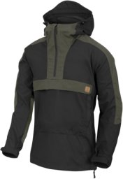 Kurtka męska Helikon-Tex Kurtka Anorak WOODSMAN® - Czarna / Taiga Green A