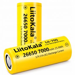 MotoMer Akumulator bateria ogniwo LiitoKala Lii-70S 3.7 V 7000 mAh 26650