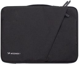 Torba Wozinsky Na laptop WTNP-17B 17" z chowaną rączką - czarna (5907769387814)