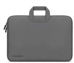 Torba Wozinsky Na laptop WNT-17G 17.3" z chowaną rączką neoprenowa - szara (5907769388538)