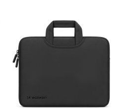 Torba Wozinsky Na laptop WNT-13B 13-14" z chowaną rączką neoprenowa - czarna (5907769388484)
